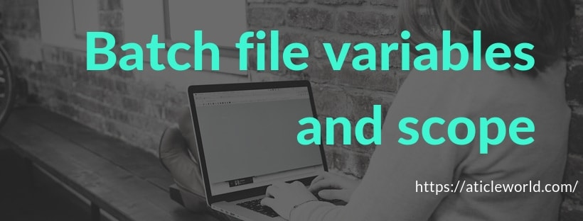 batch file local variables in java
